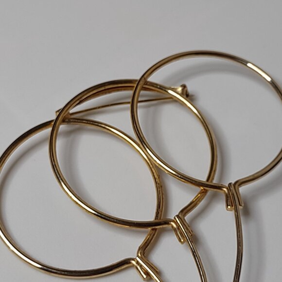 Large Gold Tone Balloon Brooch - Picture 3 of 11